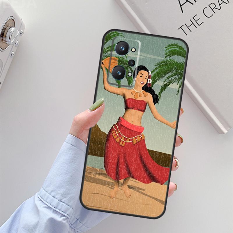Aloha Beach Life Hawaii For Realme 11 10 12 13 14 Pro Plus GT 5 6 6T GT7 Pro C67 C61 C53 C51 C21Y C25S C55 C75 Case