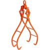 Timber Claw Hook, 36 inch 4 Claw Log Grapple for Logging Tongs, Swivel Steel Log Lifting Tongs, Eagle Claws Design with 3307 lbs/1500 kg Loading