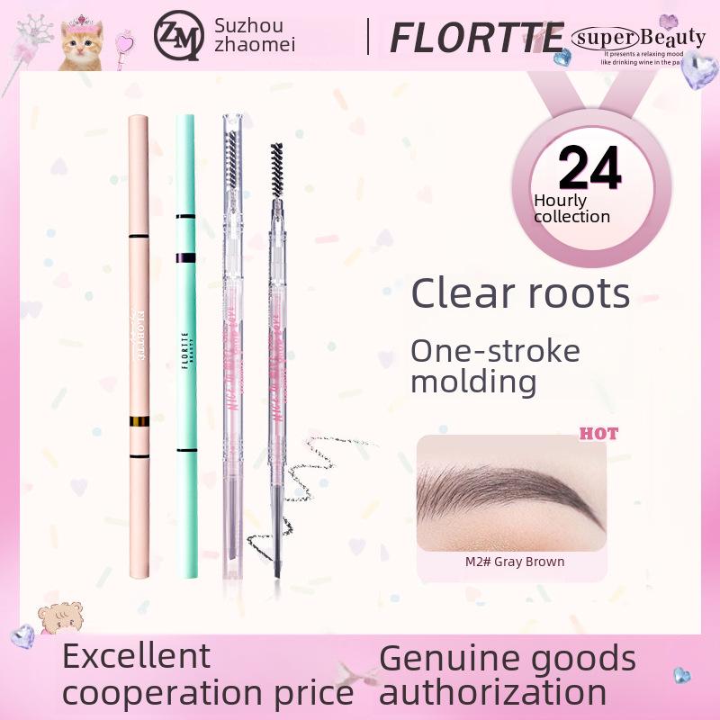 

FLORTTE Double-ended Ultra-fine Eyebrow Pencil Powder