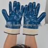 Xuan He Wear-Resistant Nitrile Rubber Blue Flocking Gloves for Cutting Protection