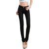 Calças Femininas Belle Cie Stretch Skinny Slim, 20 Cores Disponíveis, Ajuste, (ST/Nº. 27097) (12. Preto, XL)