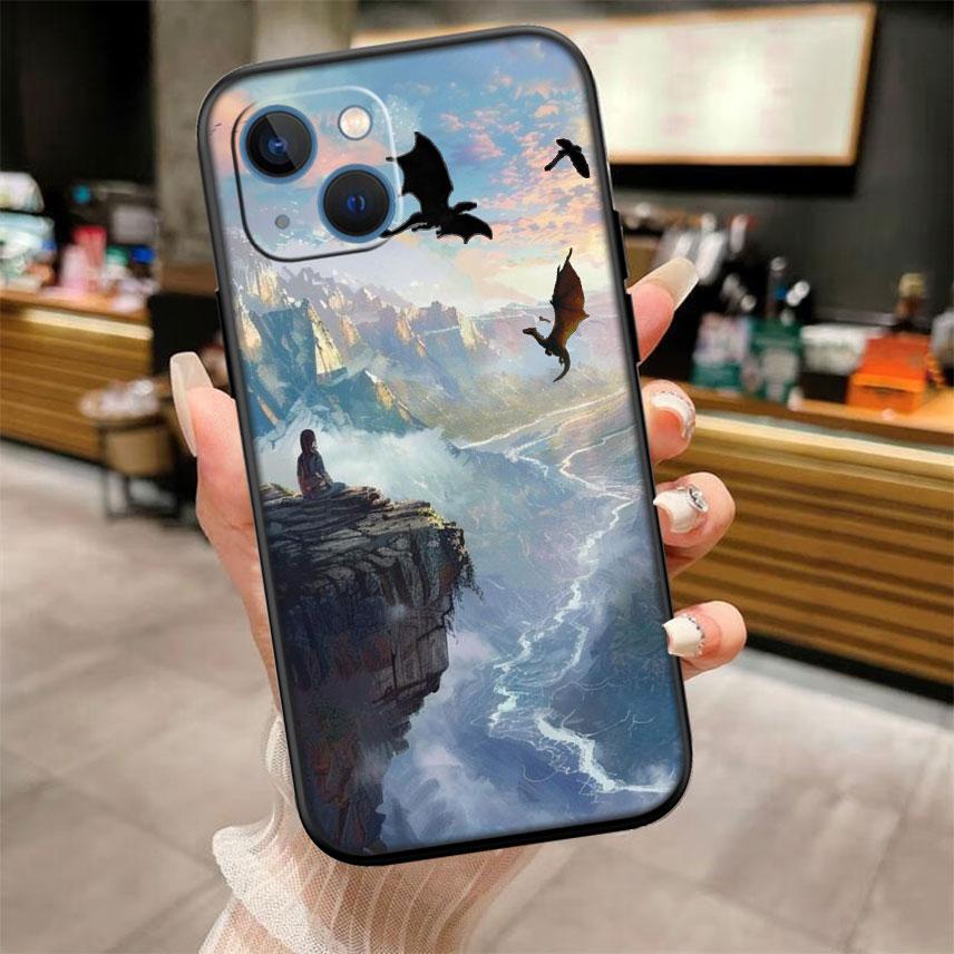 IK30 Fourth Wing Dragons New High-End Shell Phone Case for Redmi Note 13 14 Pro+ Plus A3 A3X 13X 13C 13R 14S 14C 14R