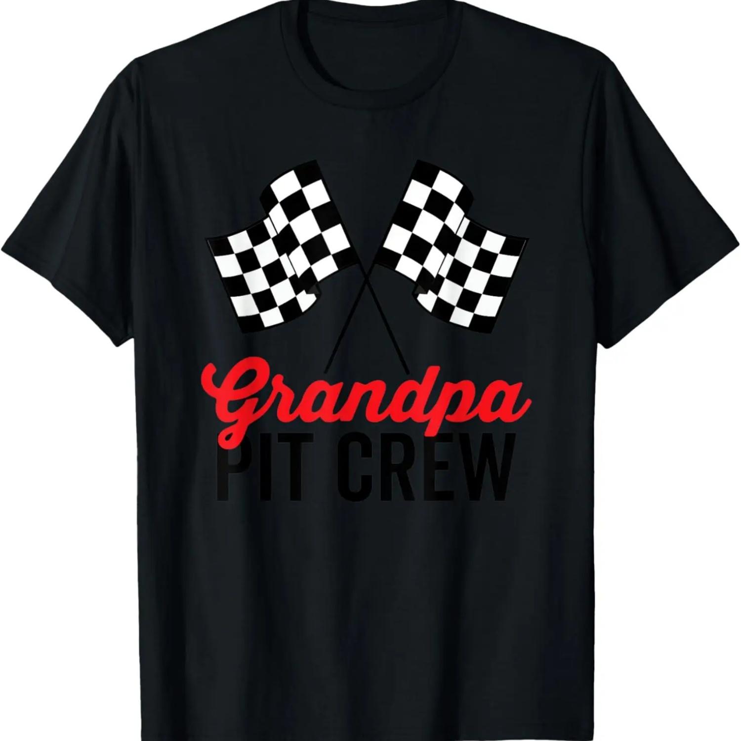 

Grandpa Pit Crew Racing Party Costume T-Shirt XXXXXL чорний