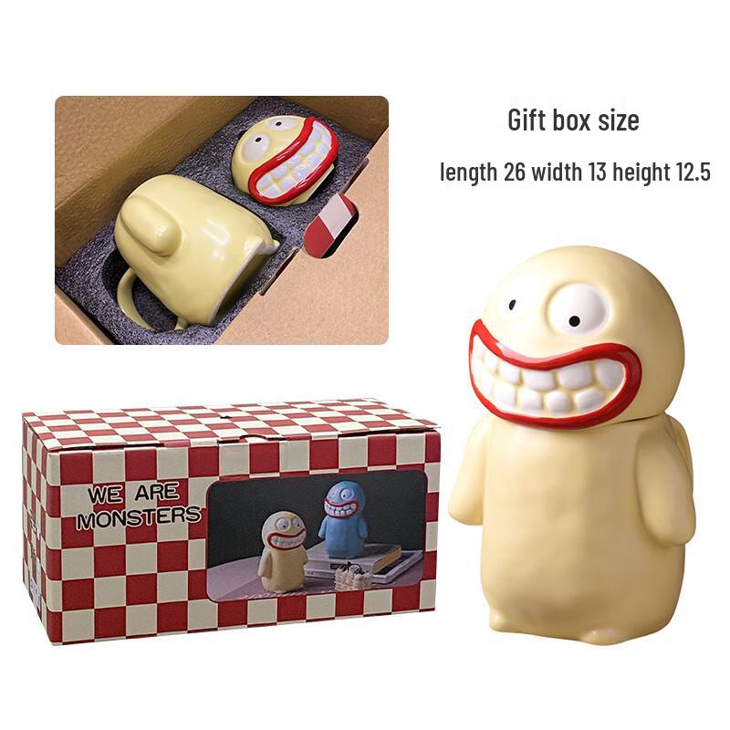 Shangqi Ugly Cute Big Mouth Monster Ceramic Mug