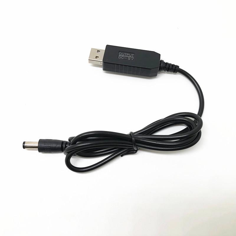 WiFi to Power Bank Cable Connector 5.5*2.1mm DC 5V to 9/12V USB Cable Boost Converter for WiFi Devices