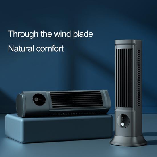 Cooling Air Conditioning Fan 3 Speeds Adjustable Bladeless Cooling Fan Energy Saving Quiet Desktop Fan for Bedroom Office