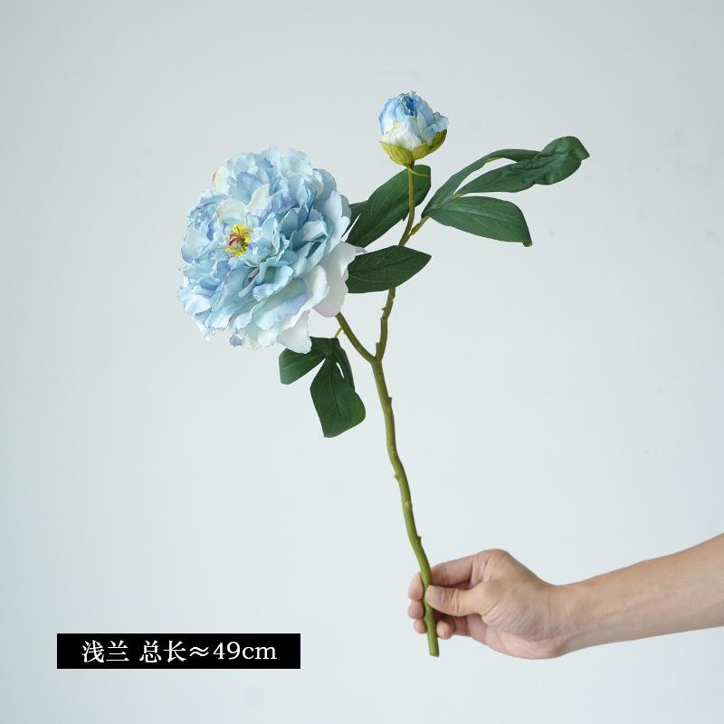 

Simulation baked edge peony new retro home decoration светло-синий