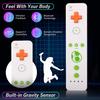 2 in 1 Wireless Remote Controller for Nunchuk Nintendo Wii Built-in Motion Plus Gamepad with Silicone Case Motion Sensor
