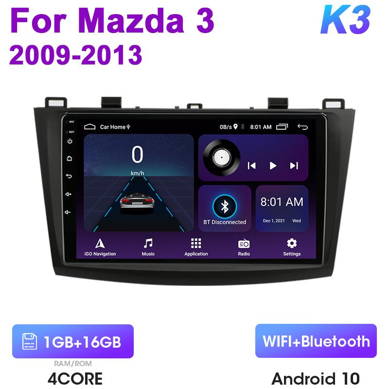 

2 Din Android 12 автомобильный радиоприемник для Mazda 3 Mazda3 2009 - 2013 мультимедийный видеоплеер GPS 4G Carplay Auto Stereo RDS IPS головное устройство