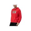 Li Ning Ping Pong Series Fun Print Pullover Sports Hoodie Men hoodies Red AWDR747-2