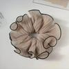 Sweet Temperament Fashion Exaggerated Hair Band Hair Accessories Retro Wrinkle Chiffon Scrunchies for Women Girls