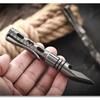 Titanium Multi-Tool EDC Keychain Bottle Opener Camping Survival Tool Portable Self-Defense Utility Bar
