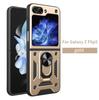 For Samsung Z Flip5 Case Galaxy Z Flip6 Cover Z Flip 7 6 5 Magnetic Ring Holder Armor Phone Case Slide Camera Protect Back Cover