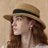Maxza Pearl Mesh Ribbon Wire Raffia Boater Hat Ze07am004na