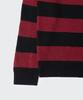 MUSINSA STANDARD 90S Grunge Stripe Crew Neck Knit [Red/Black]