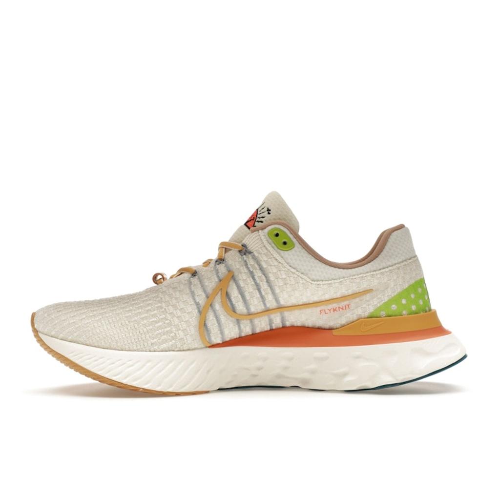 Nike React Infinity Run Flyknit 3 Sail Hot Curry Men Sneakers White Rift-Blue DV1744-141
