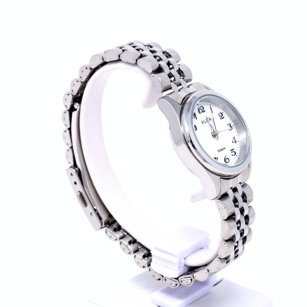 Seiko Watch Alba Watch Quartz Stainless Steel Reinforced Waterproof for Daily Life Analog SEIKO ALBA Women's (10 ATM) (Silver (AEGK429))