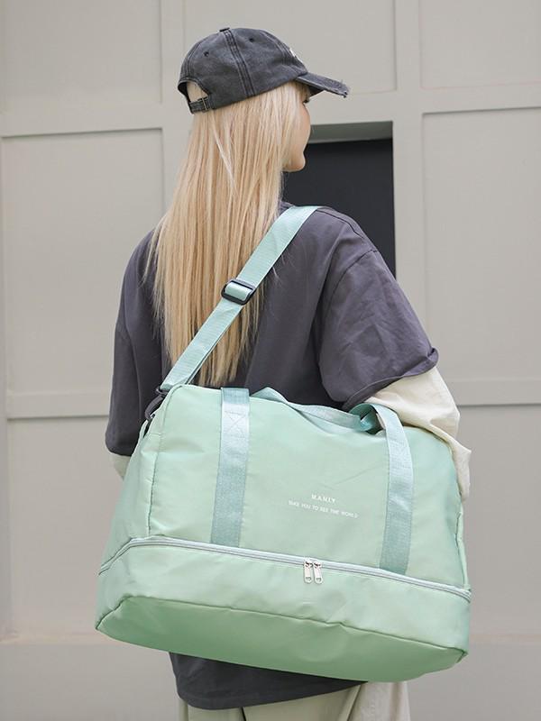 Damen Reise- und Sporttasche mit Nass-/Trockentrennung - Unisex, Wasserabweisend, Handtasche mit großem Fassungsvermögen für Kurztrips