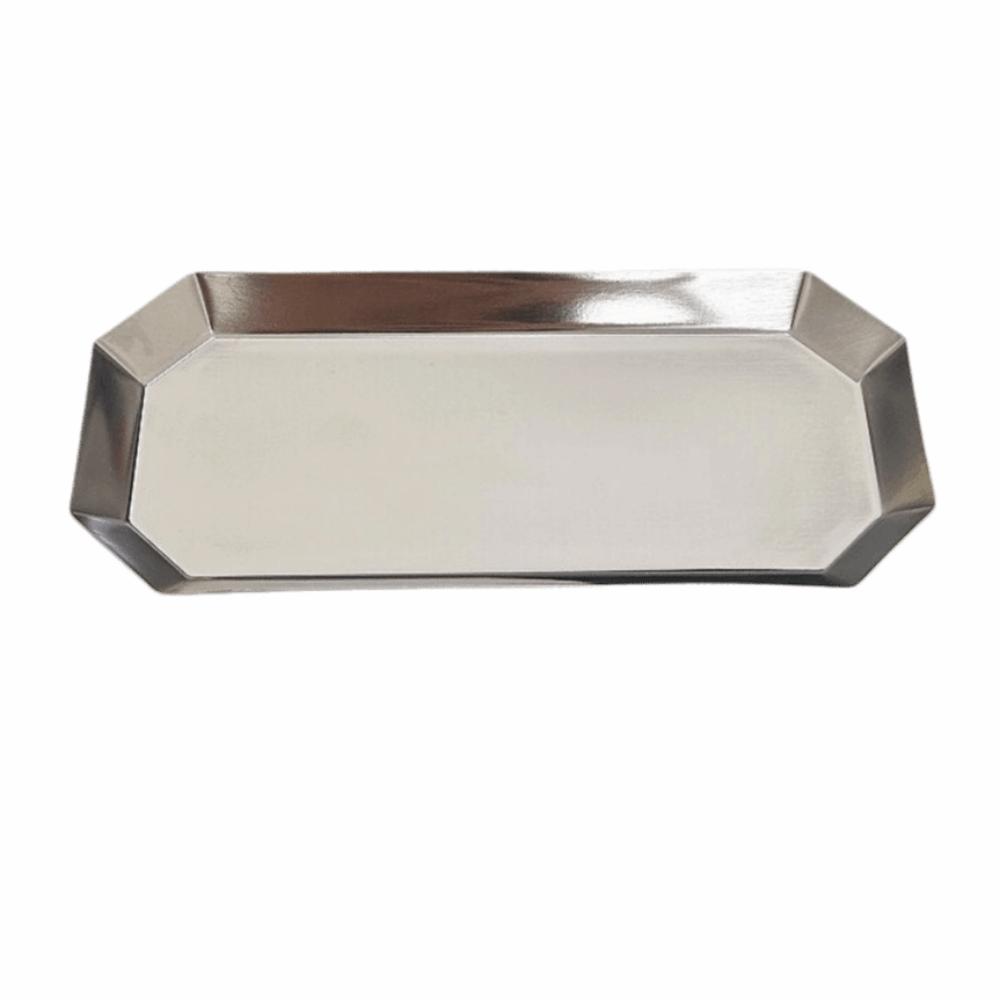 

INS Salad Serving Plate Save Space Condiment Serving Tray Octagonal Jewelry Tray Table Decor S серебряный