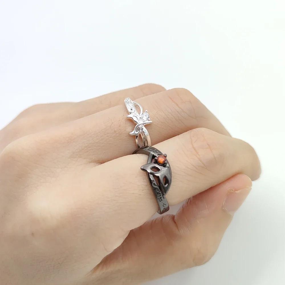 New Fashion Unisex Couple Game Ring Cosplay Adjustable Opening Couple Rings Jewelry Accessories Gifts
