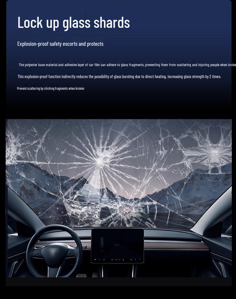 Compatible with Avatr 11/12/06/07: Car Window Heat Insulation & Explosion-Proof Sun Film.