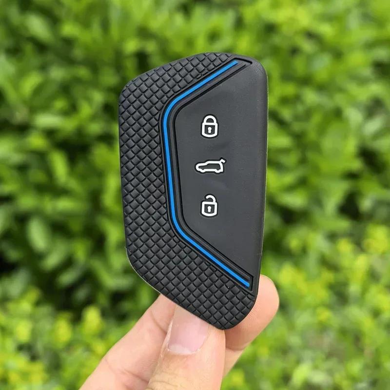 Silicone Car Key Case Cover For Vw Volkswagen Golf 8 Mk8 Mk4 Gti Gtd R Id3 Id4 Mk4 For Skoda Cupra Formentor Tarraco
