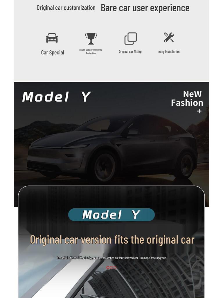 Tesla Model Y/YL Rearview Mirror Cover & Housing for Modification