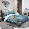 3pcs Chinese Style Flower Bird Print Coreless Duvet Cover Set Multi Size Bedroom Bedding Decoration Comfortable Machine Washable