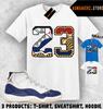 Tee Shirt Matching AJ 11 Rare Air 2025 To Match Sneaker Retro Number 23 T-Shirt
