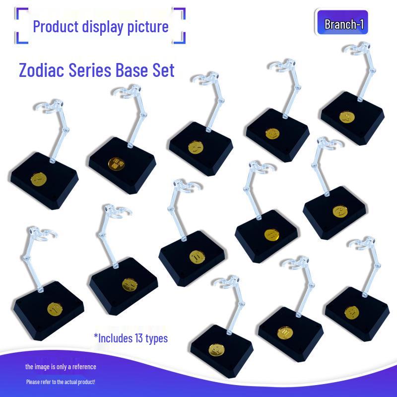 Набор: Золотая монета Gundam, табличка и подставка для фигурки