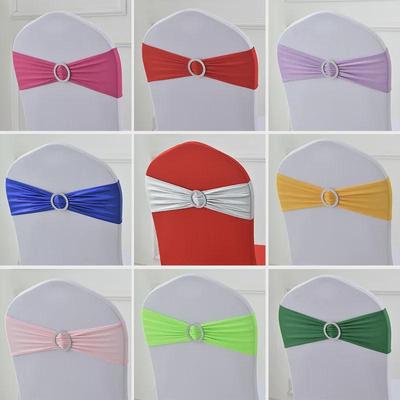 Decorazione floreale per schienale sedia con fiocco per matrimoni e banchetti
