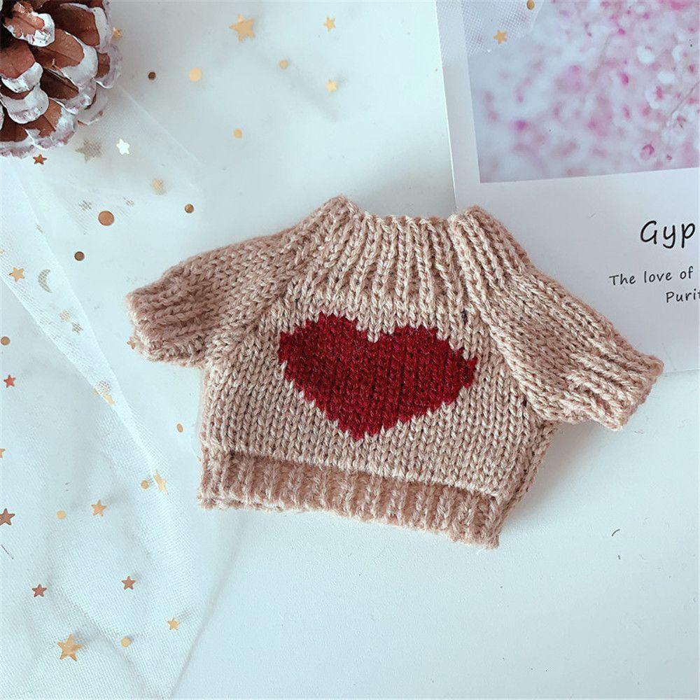20cm Plush Toy Clothes Soft Animal Dolls Clothes Mini Yellow Duck Plush Toy Clothes Cute Plush Dolls Sweater Kids Toy Gifts