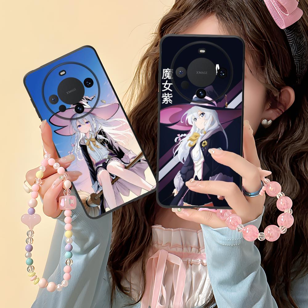 Wandering Witch Elaina Matte TPU Mobile Phone Case for Huawei Mate 60 50 40 30 20 10 Pro Plus Lite E 5G Colorful Printing Cover