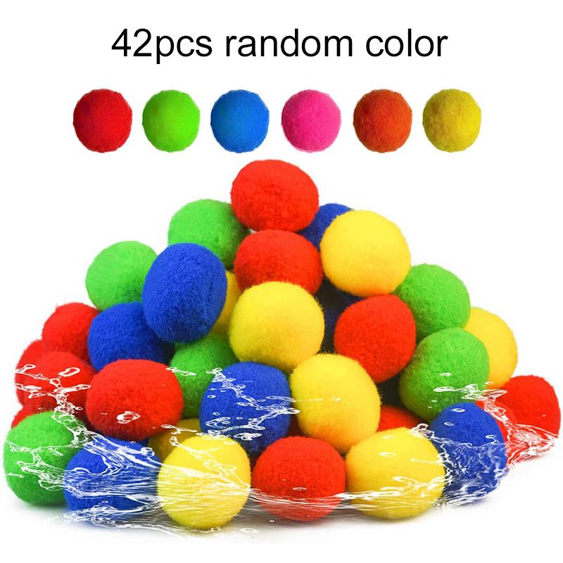 10~60Pcs Water Balls Reusable Fun Water Pom-Pom Outdoor Water Play Toys Summer Toy Balls For Pool And Backyard Children Gift Tmz