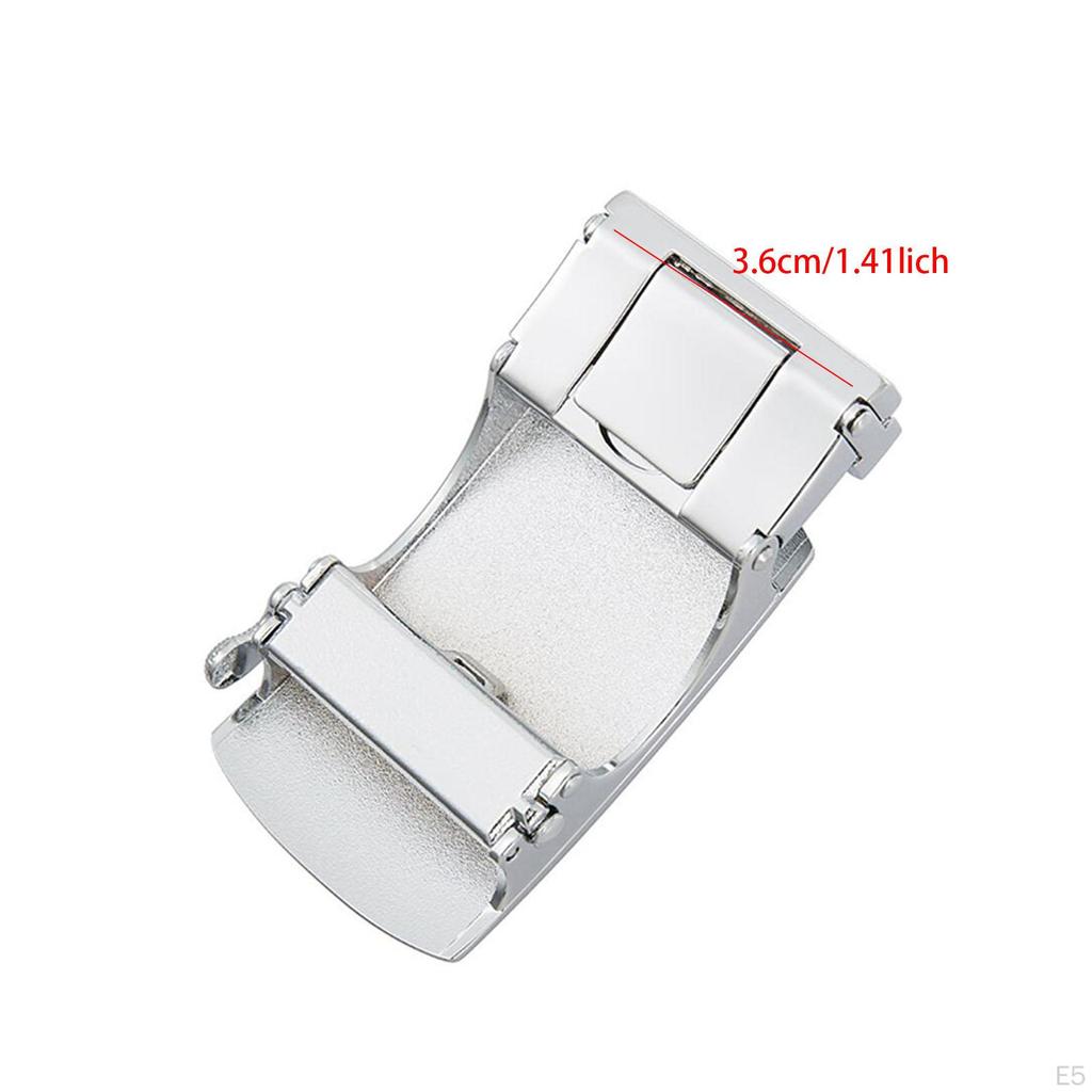 Ratchet Belt Buckle Automatic Buckle,Belt Strap Fashion Click for Pants Apparel