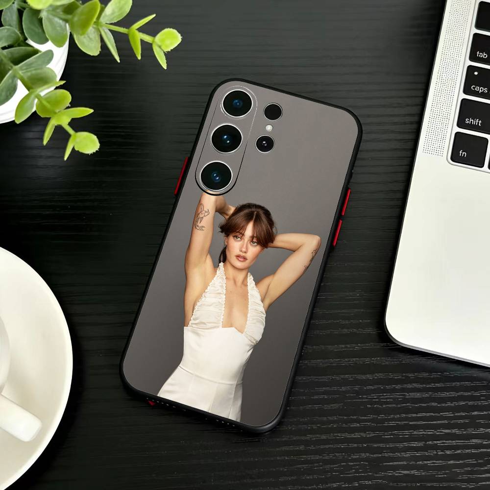 Ella Purnell Phone Case For Samsung S26,S25,S24,S23,S22,S30,S21,Ultra,Plus,FE 5G Black Soft Cover