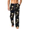 Men's 3D Halloween Skull Printed Baggy Casual Trousers, Elastic Drawstring Waist with Pockets, for Spring Summer Home Outdoor Vacation