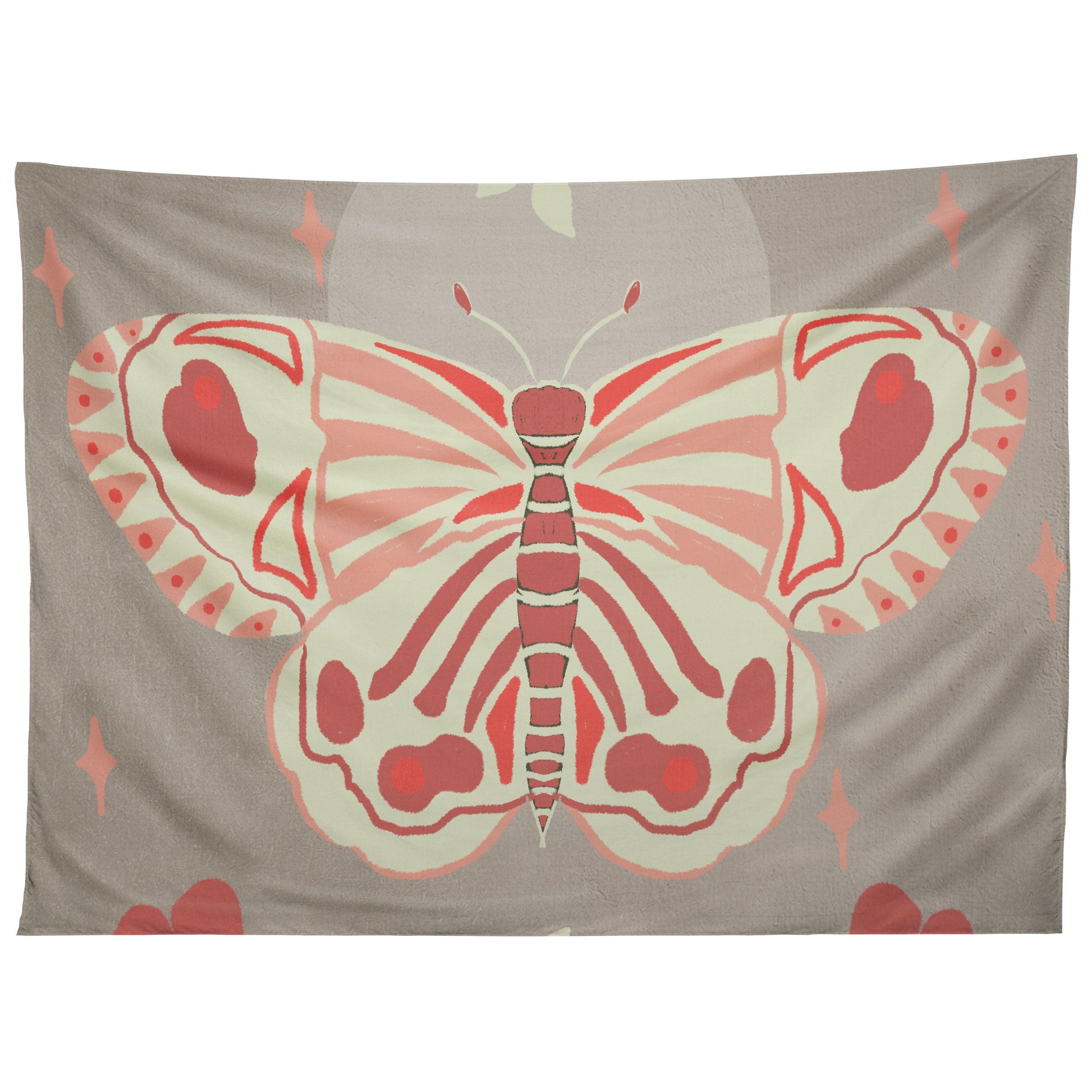 VINTAGE BUTTERFLY 02 tapestry 75x100