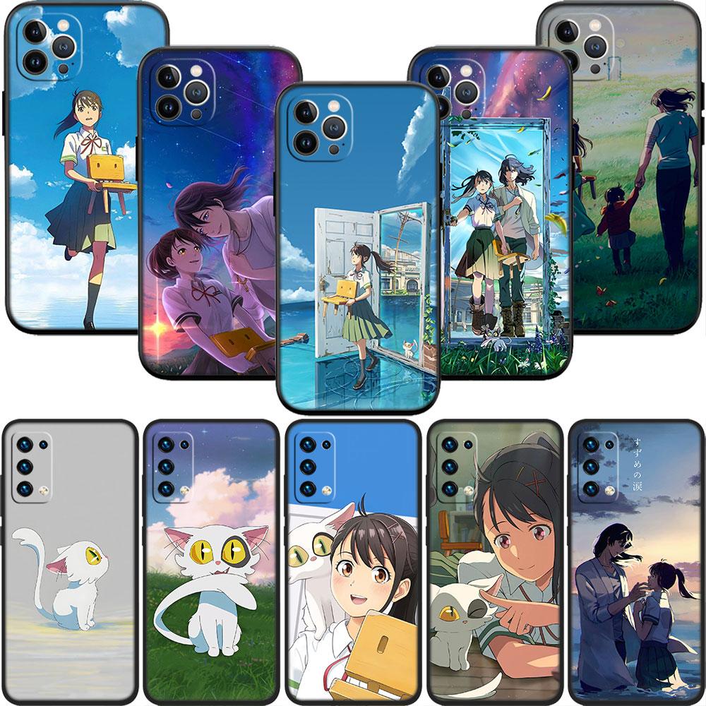 HK68 Suzume Soft Shell Phone Case for iPhone SE X XS XR 16E 17 11 Pro Max 8 7 6 6s Plus Air