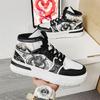 Fashion Autumn Winter Men Ankle Boots High Top Mens Casual Shoes Comfortable Couple Sports Shoes Lightweight Walking Sneakers