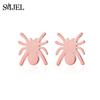 Stainless Steel Bat Stud Earrings For Women Men Punk Funny Halloween Party Gift Black Bat Earings Studs Jewelry Wholesale