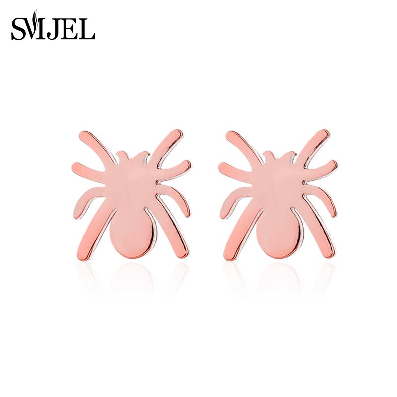 Stainless Steel Bat Stud Earrings For Women Men Punk Funny Halloween Party Gift Black Bat Earings Studs Jewelry Wholesale