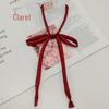 Japanese School Style Solid Color No-Tie Bow Tie for Women