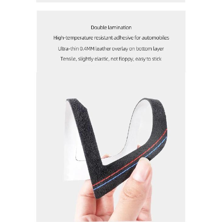 For BMW 5 Series G30 G38 G01 G08 5 6GT X3 X4 530i 540i Car Headlight Switch Knob Trim Frame Sticker Suede Interior Accessories