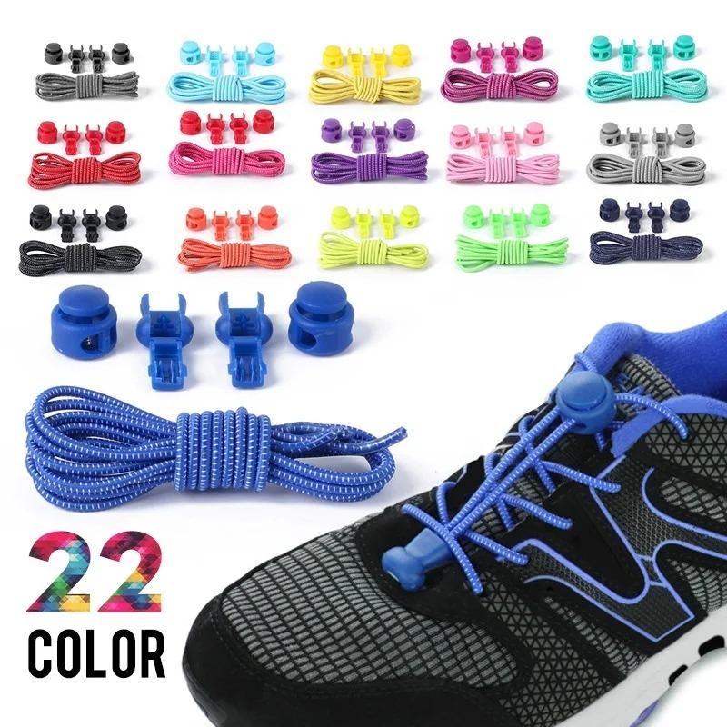 1 Paar No-Tie-Schnürsenkel Schnellverschluss Schnürsenkel ohne Binden Elastische Schnürsenkel für Sneaker Kinder Erwachsene Stiefel Schnürsenkel für Schuhe