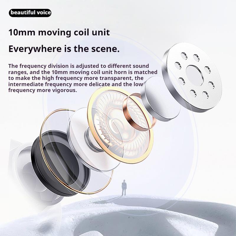 HD Screen Surround Sound Neckband Long battery Life Earphones Wireless Bluetooth Headphones Sports Gamer Headset Noise Reduction