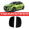 BGK1 Car Rear Louver Window Side Shutter Cover Trim Sticker For Peugeot 208 E208 GT Line P21 MK2 2024 2023 2022 2021 2020