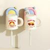 Suction Cup Wall Mounted Toothbrush Holder Waterproof Punch-Free Bathroom Toothpaste Holder Self Adhesive Household