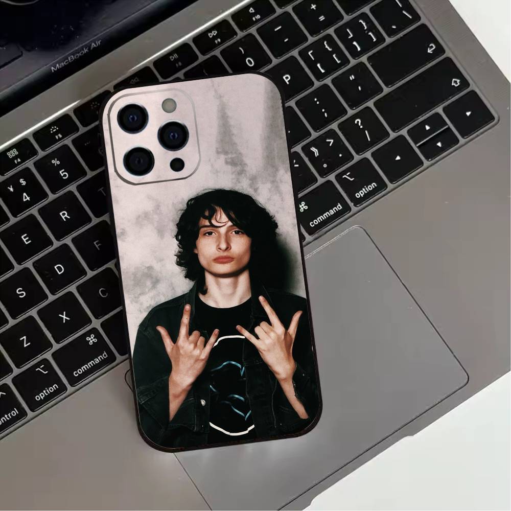 Schauspieler Finn Wolfhard Handyhülle Für iPhone 17,16,15,14,13,12,11 Plus,Pro Max,XS,Weiche Silikon Schwarze Hülle
