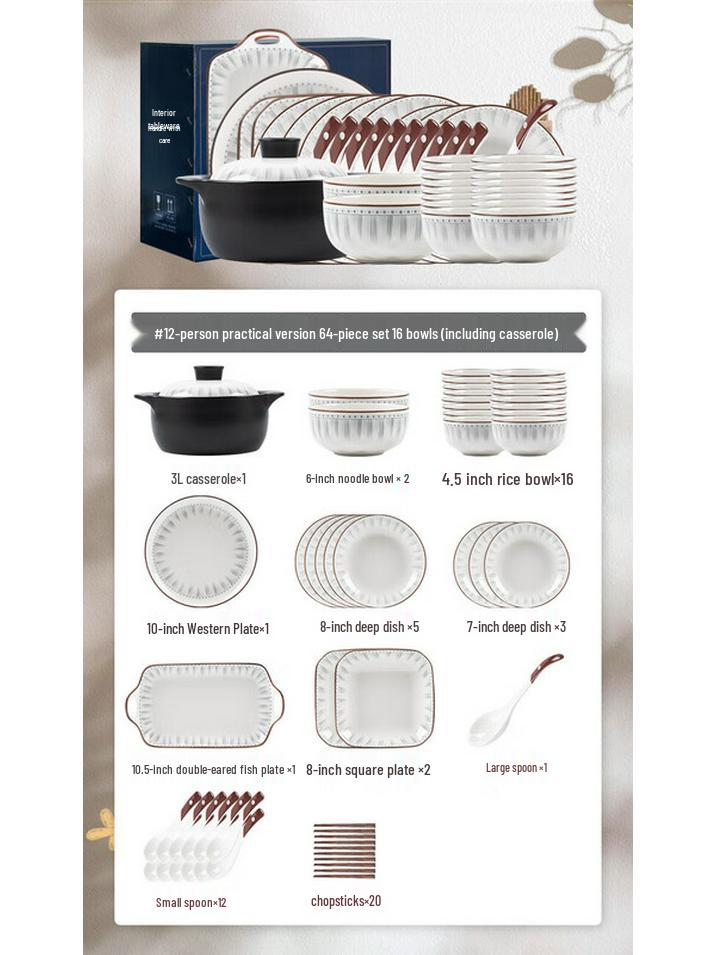 Mode Lanka Ceramic Dinnerware Set
